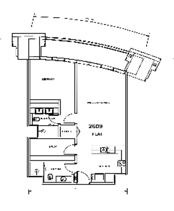 1BR in Palm Beach Towers 3