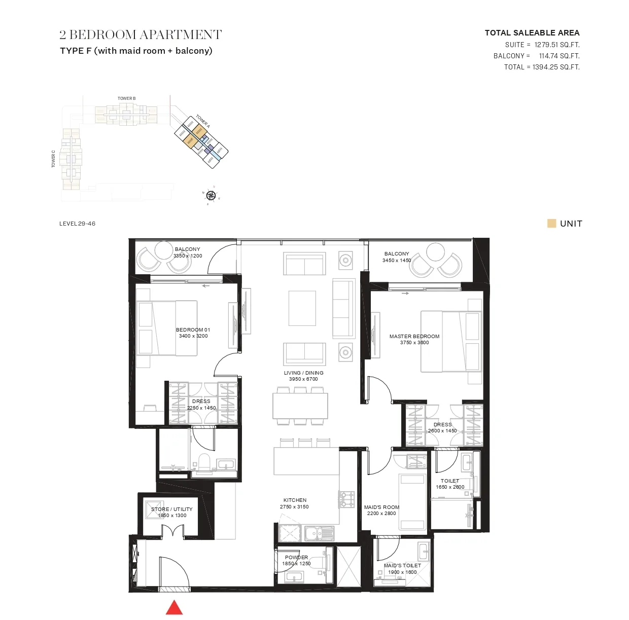 2BR in The Crest Tower A