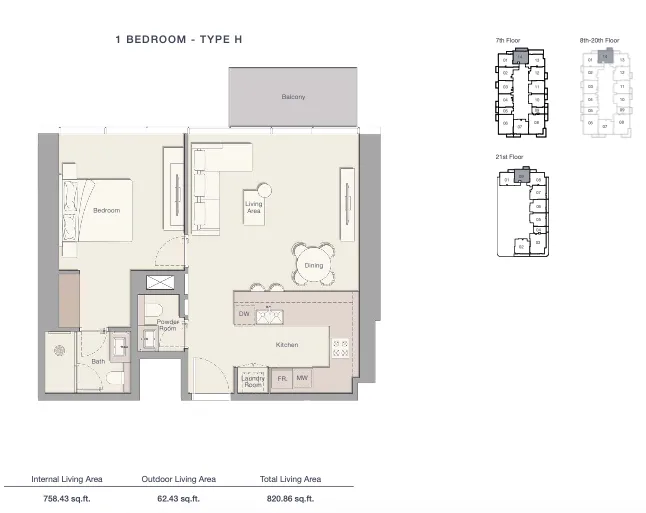 1BR in Upper House