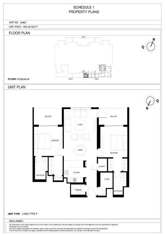 2BR in Crest Grande