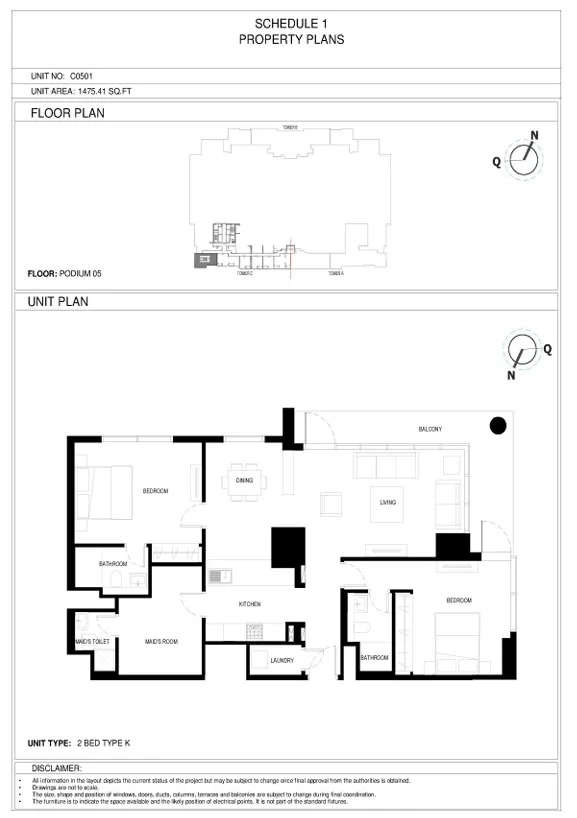 2BR in Crest Grande