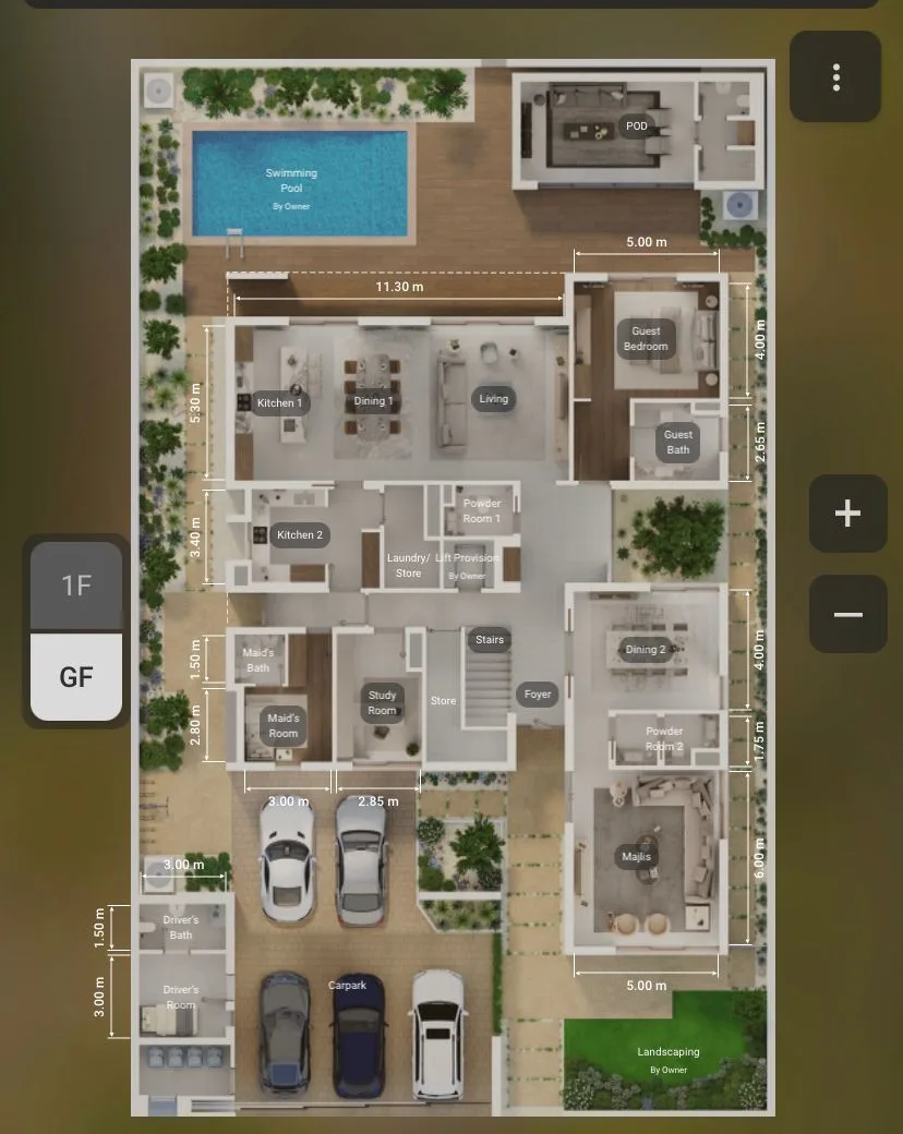 6BR villa in Saadiyat Lagoons