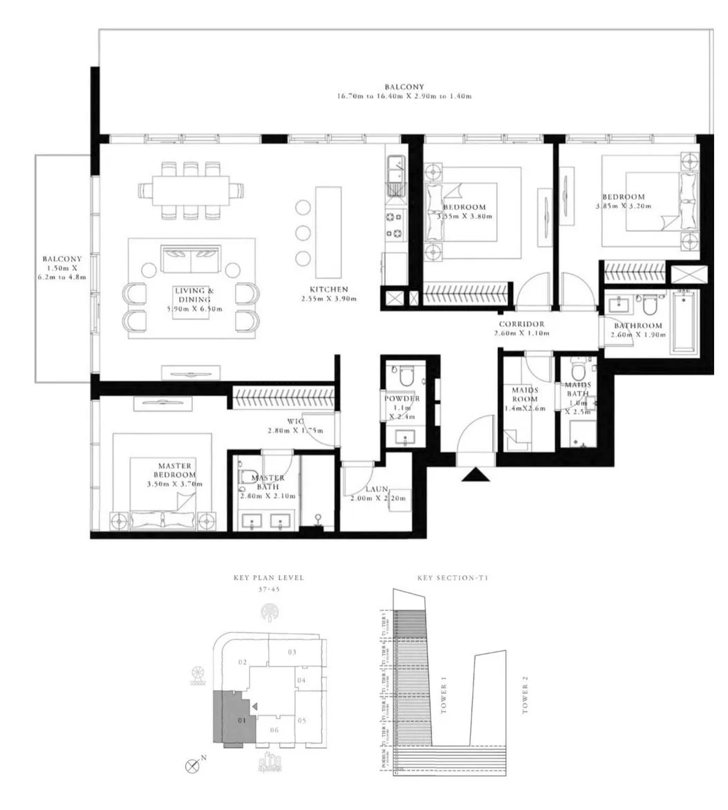 Apartment in Grand Bleu